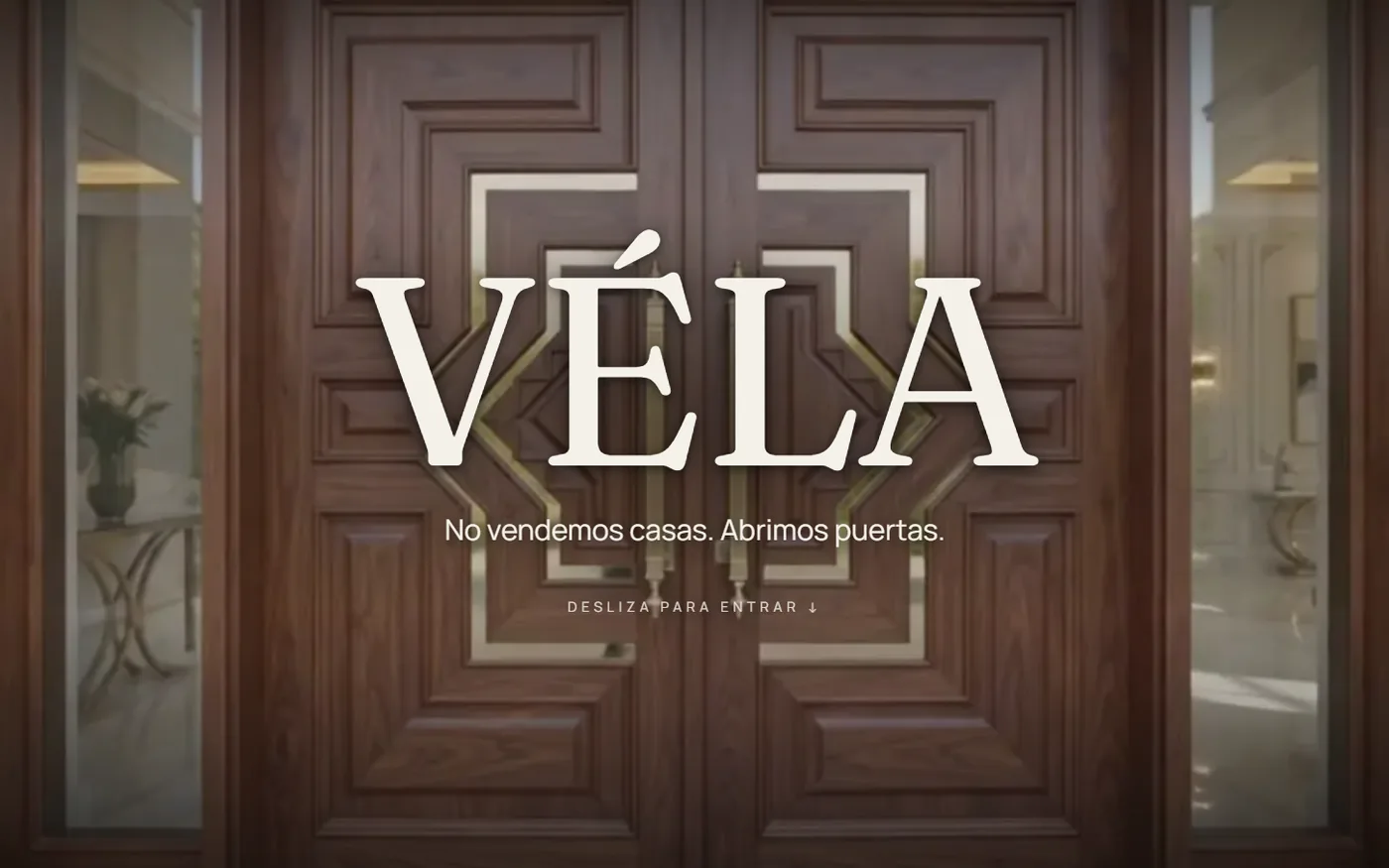 Vista de la web Vela